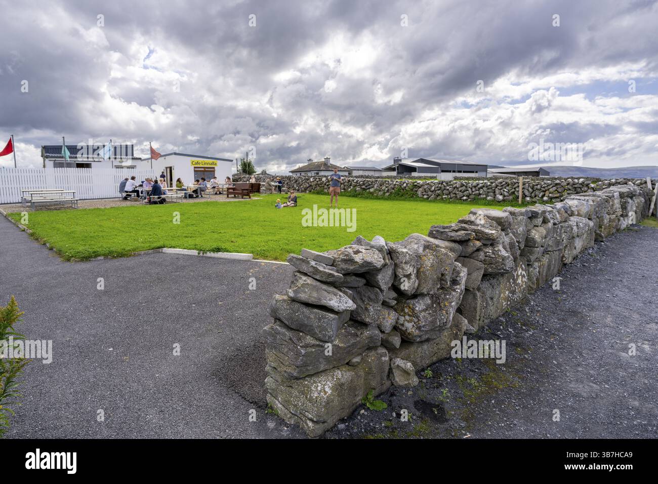 Ice Cream cafe Linalla, flaggy shire, County Clare, Irlande, Royaume-Uni, Europe Banque D'Images