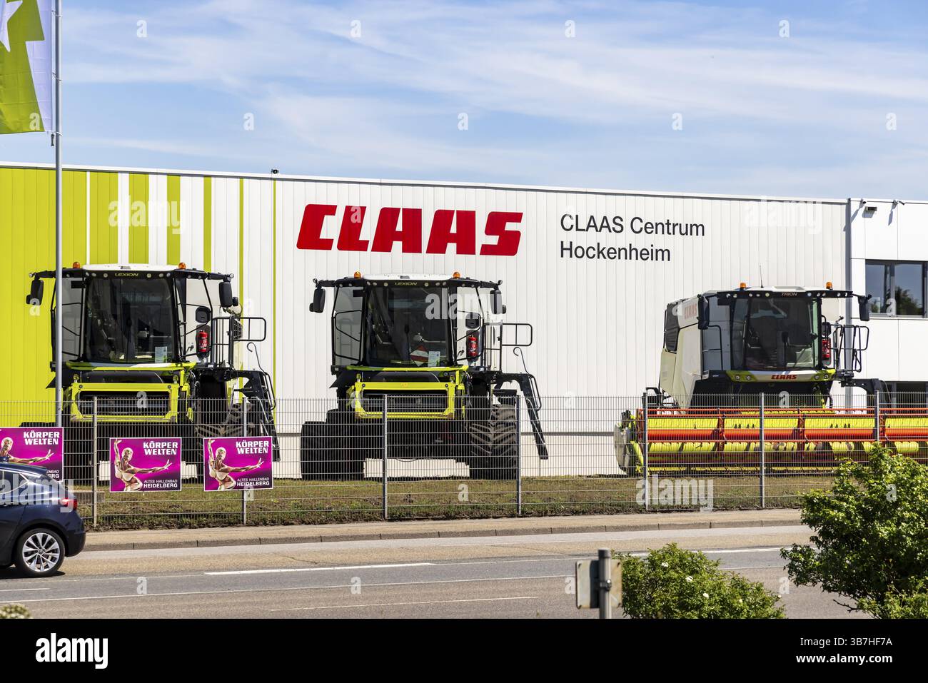 CLAAS Centrum Hockenheim, centre client. Présentation de machines agricoles du fabricant de machines agricoles. Hockenheim, Baden-Wuer Banque D'Images