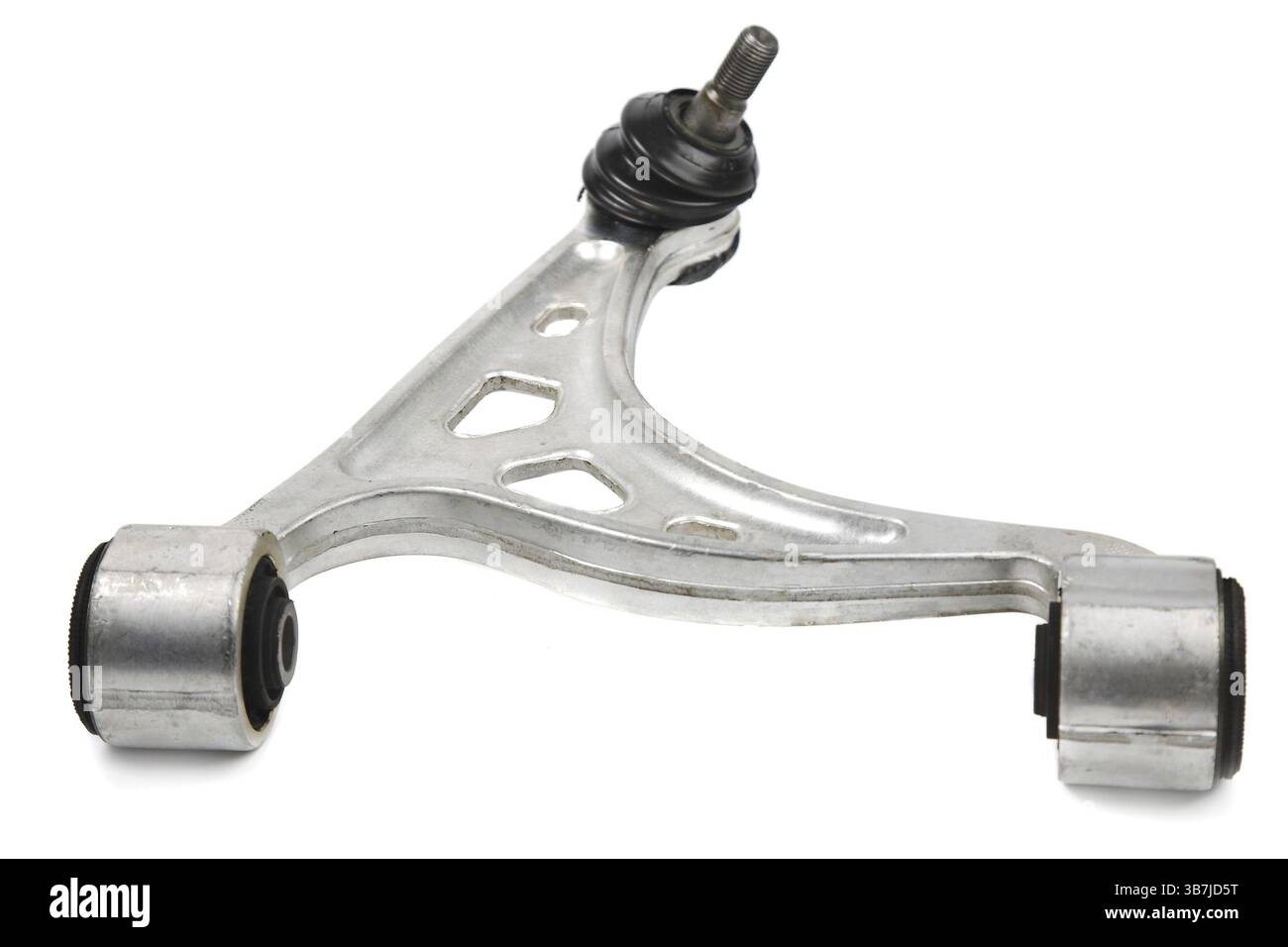 Roue de secours en métal isolée sur fond blanc Banque D'Images