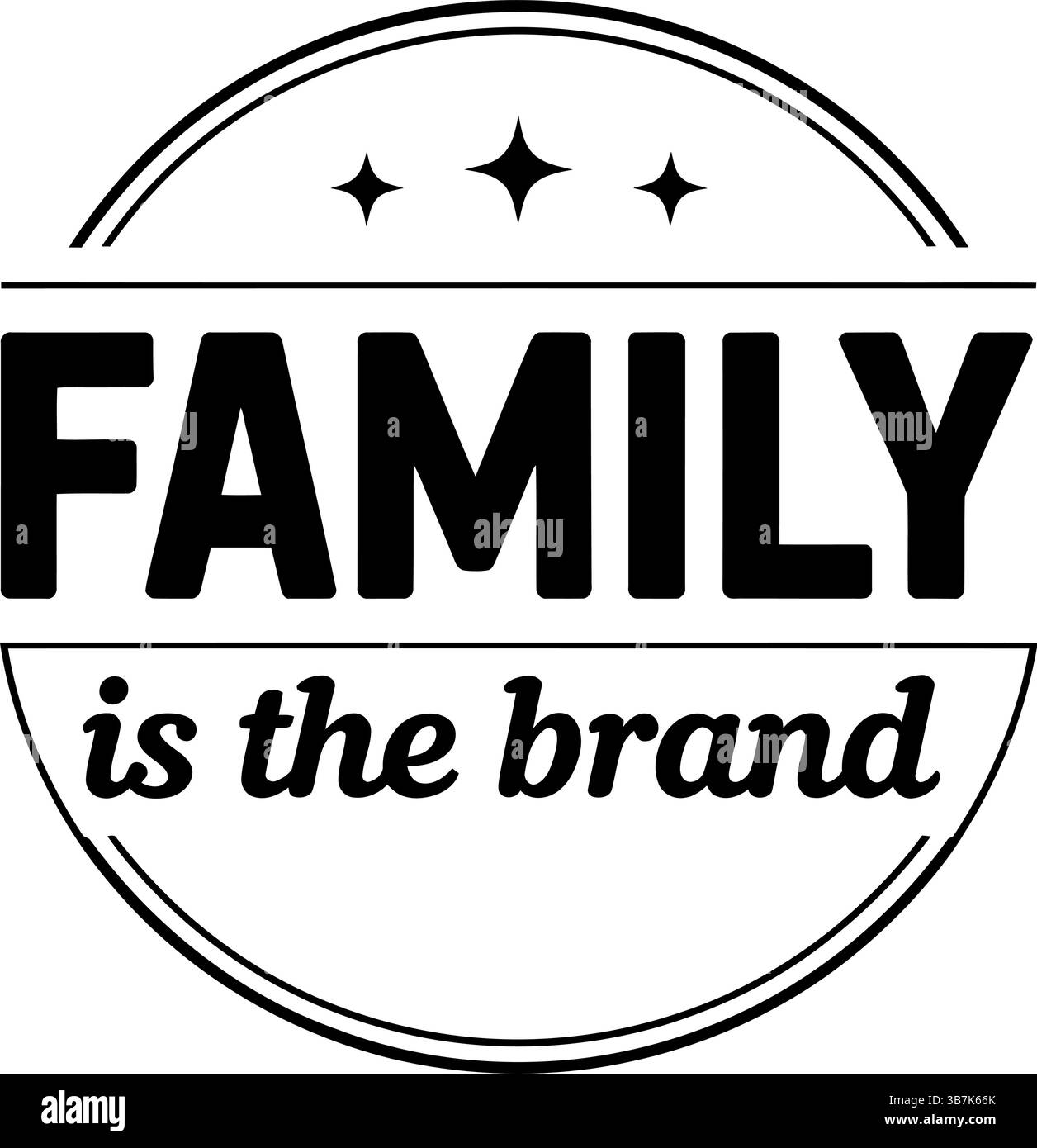 Design svg familial Illustration de Vecteur