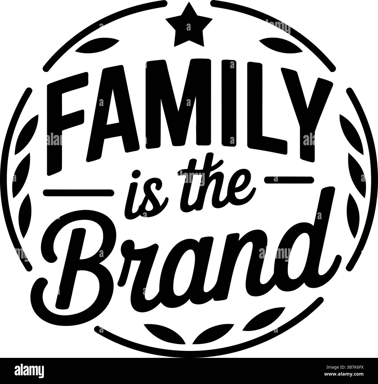 Design svg familial Illustration de Vecteur