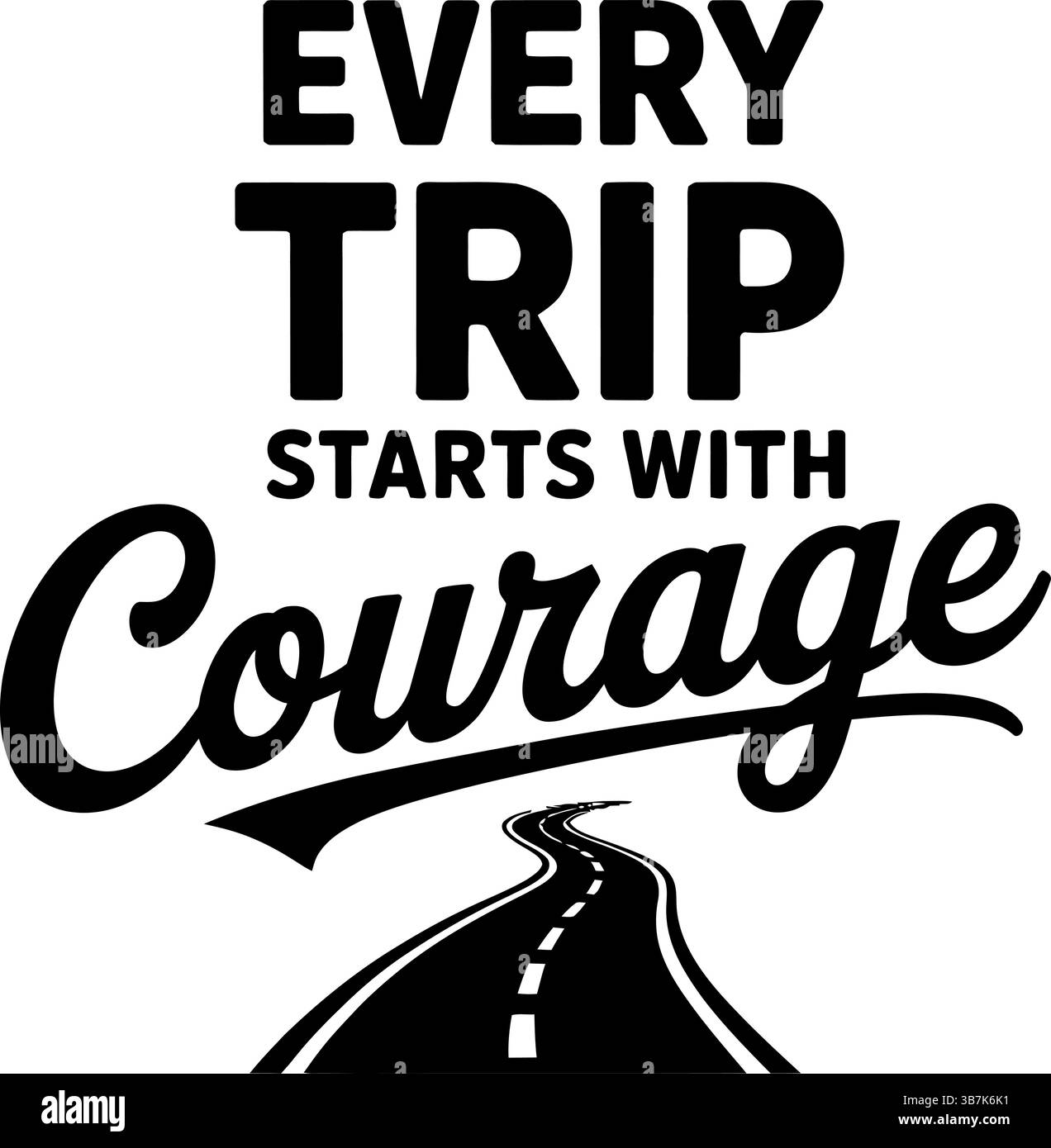 Typographie svg voyage Illustration de Vecteur