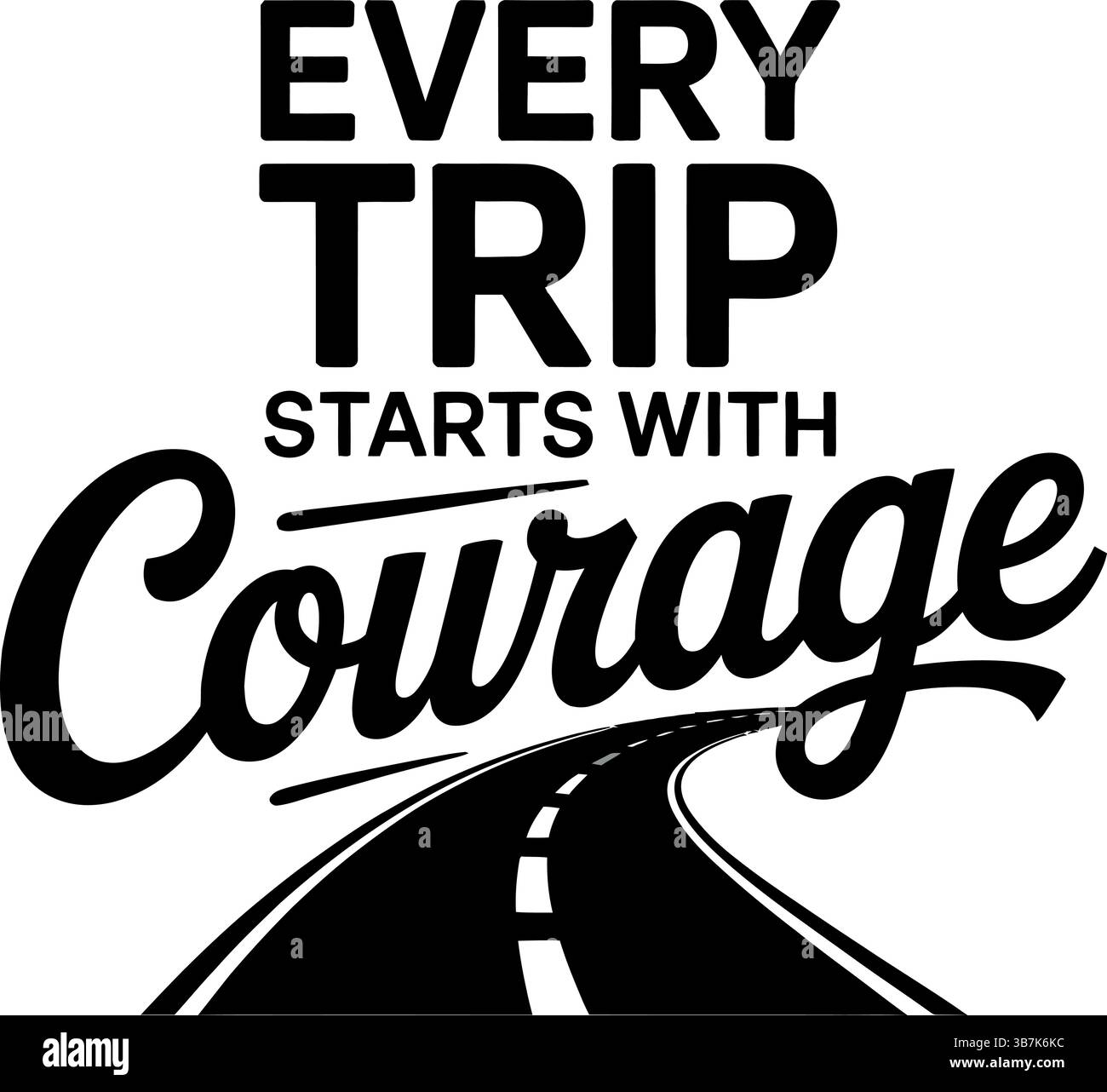 Typographie svg voyage Illustration de Vecteur