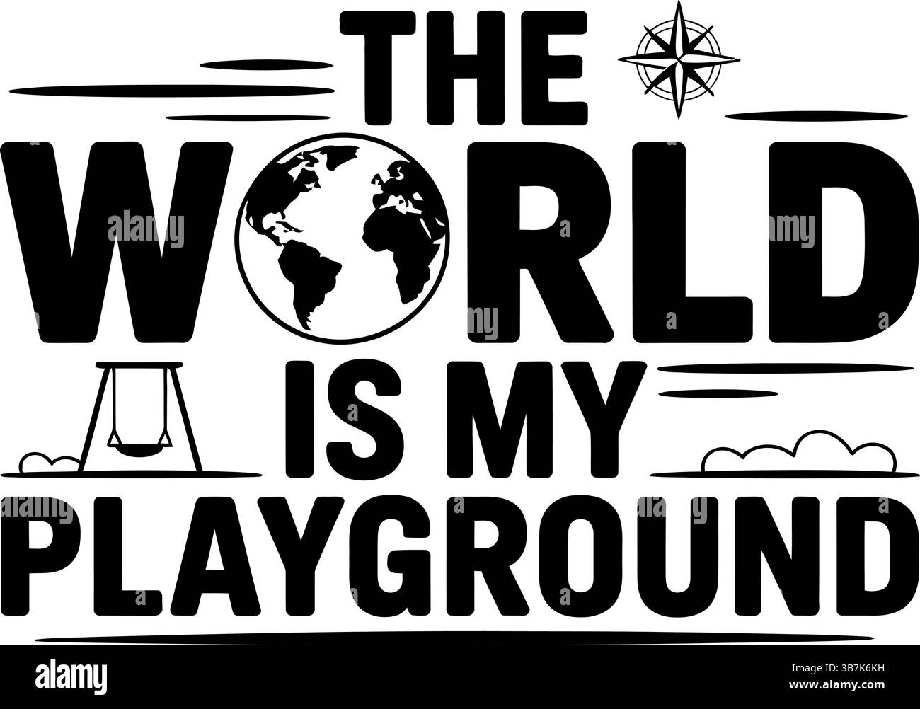 Typographie svg voyage Illustration de Vecteur