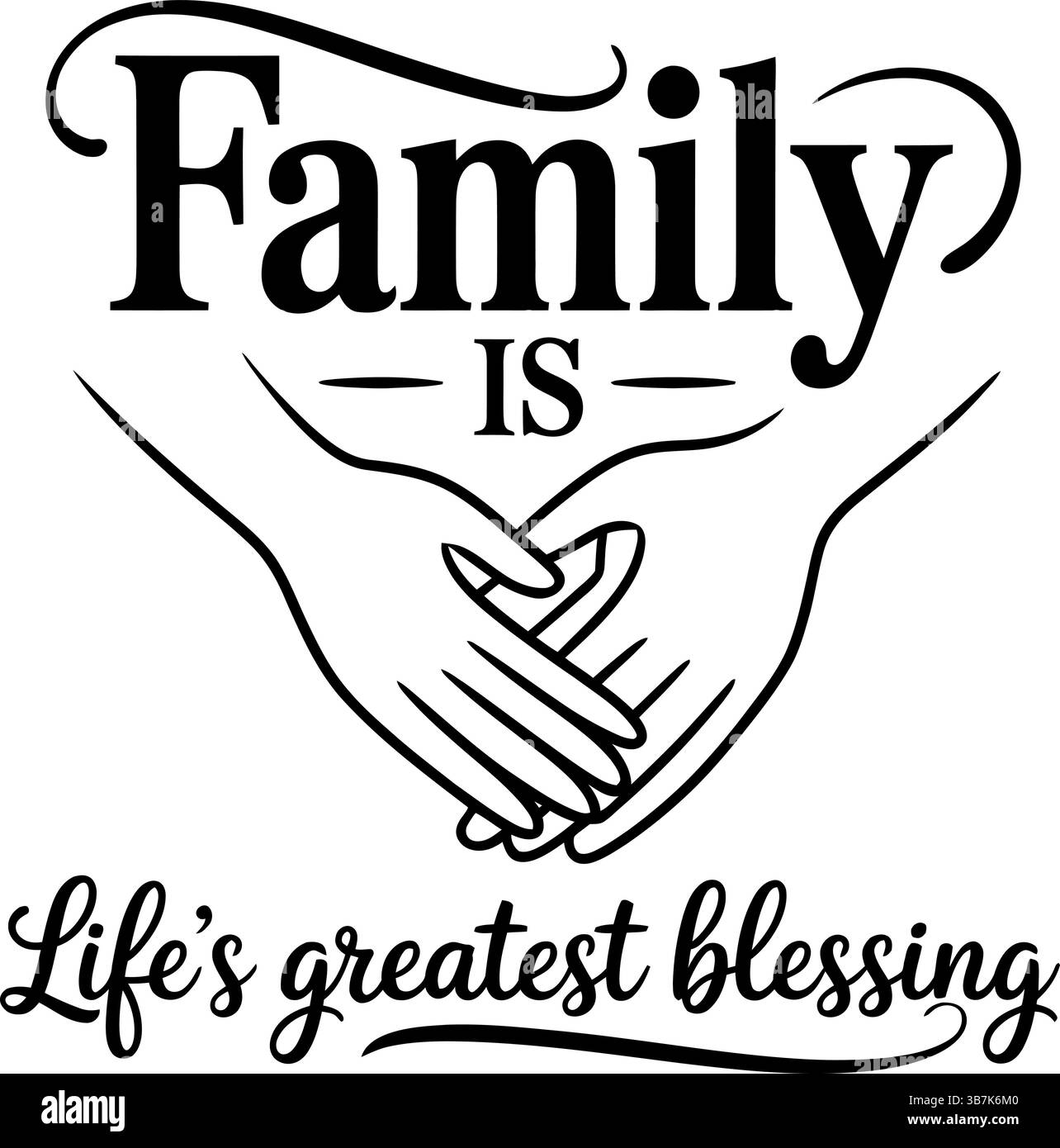 Design svg familial Illustration de Vecteur