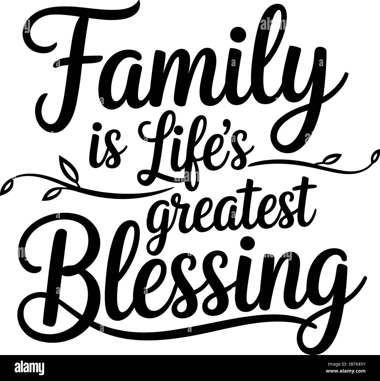 Design svg familial Illustration de Vecteur