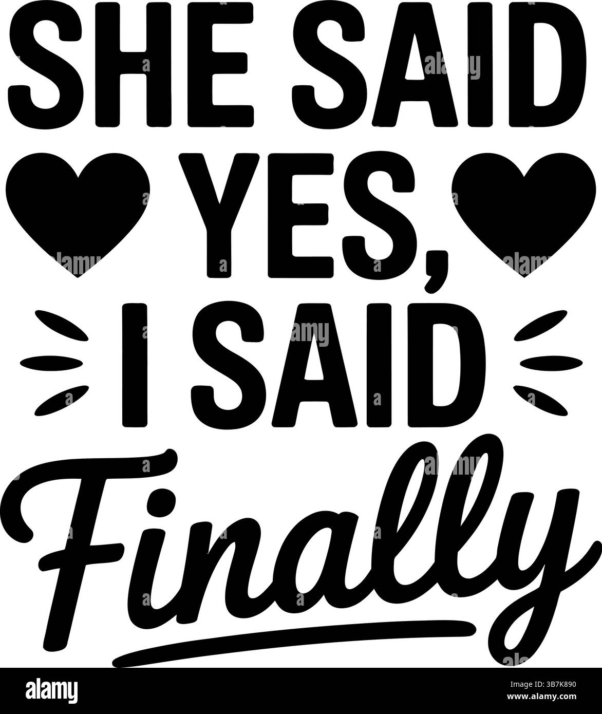 Typographie svg mariage Illustration de Vecteur