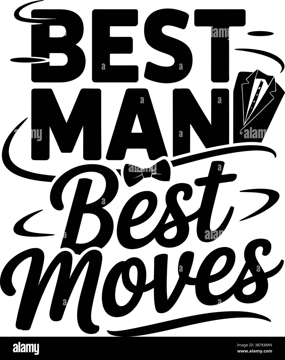 Typographie svg mariage Illustration de Vecteur