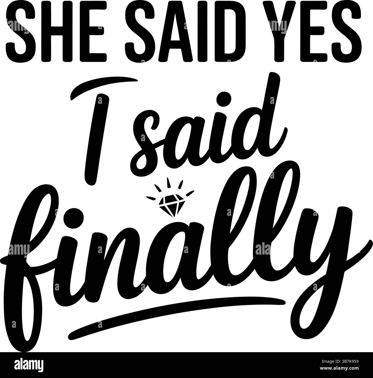 Typographie svg mariage Illustration de Vecteur