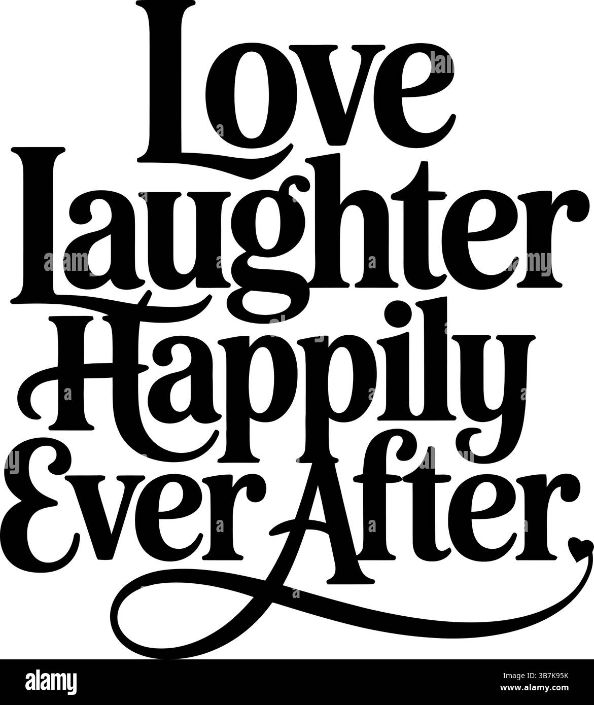 Typographie svg mariage Illustration de Vecteur