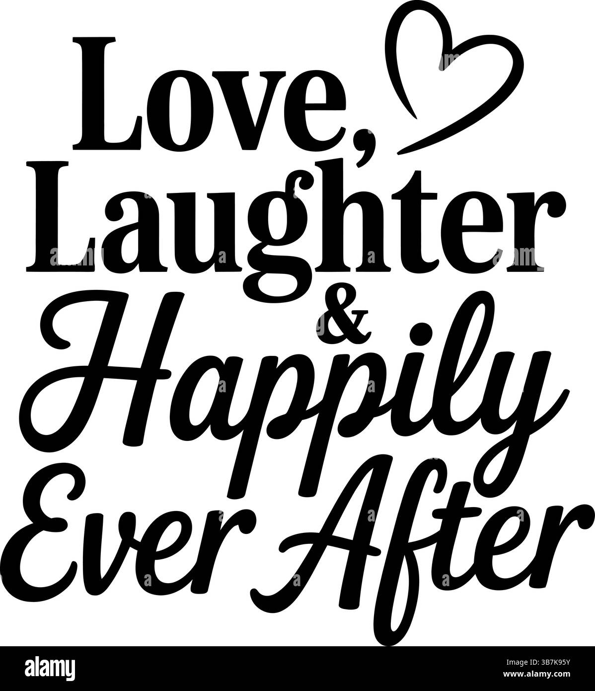 Typographie svg mariage Illustration de Vecteur