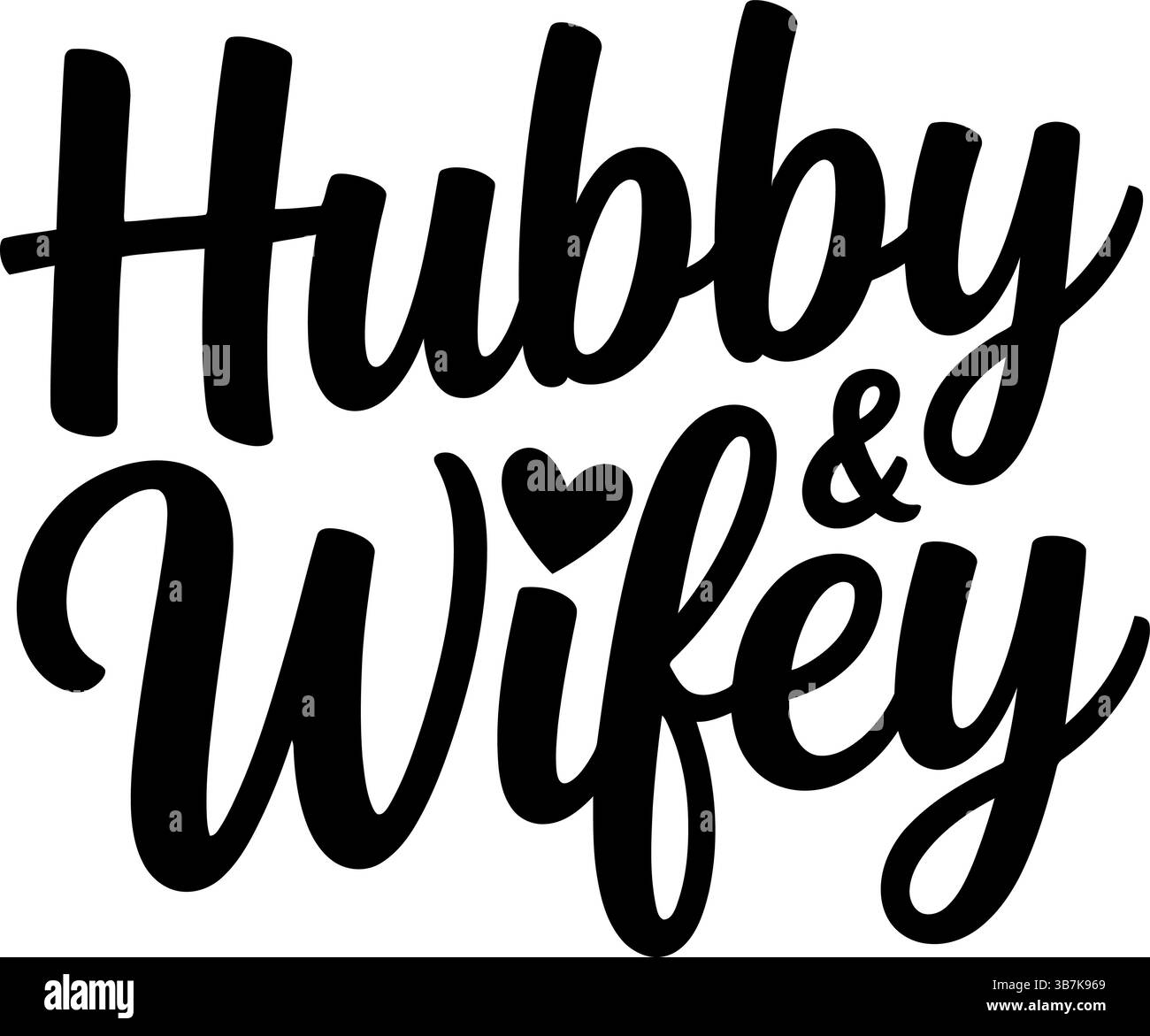 Typographie svg mariage Illustration de Vecteur