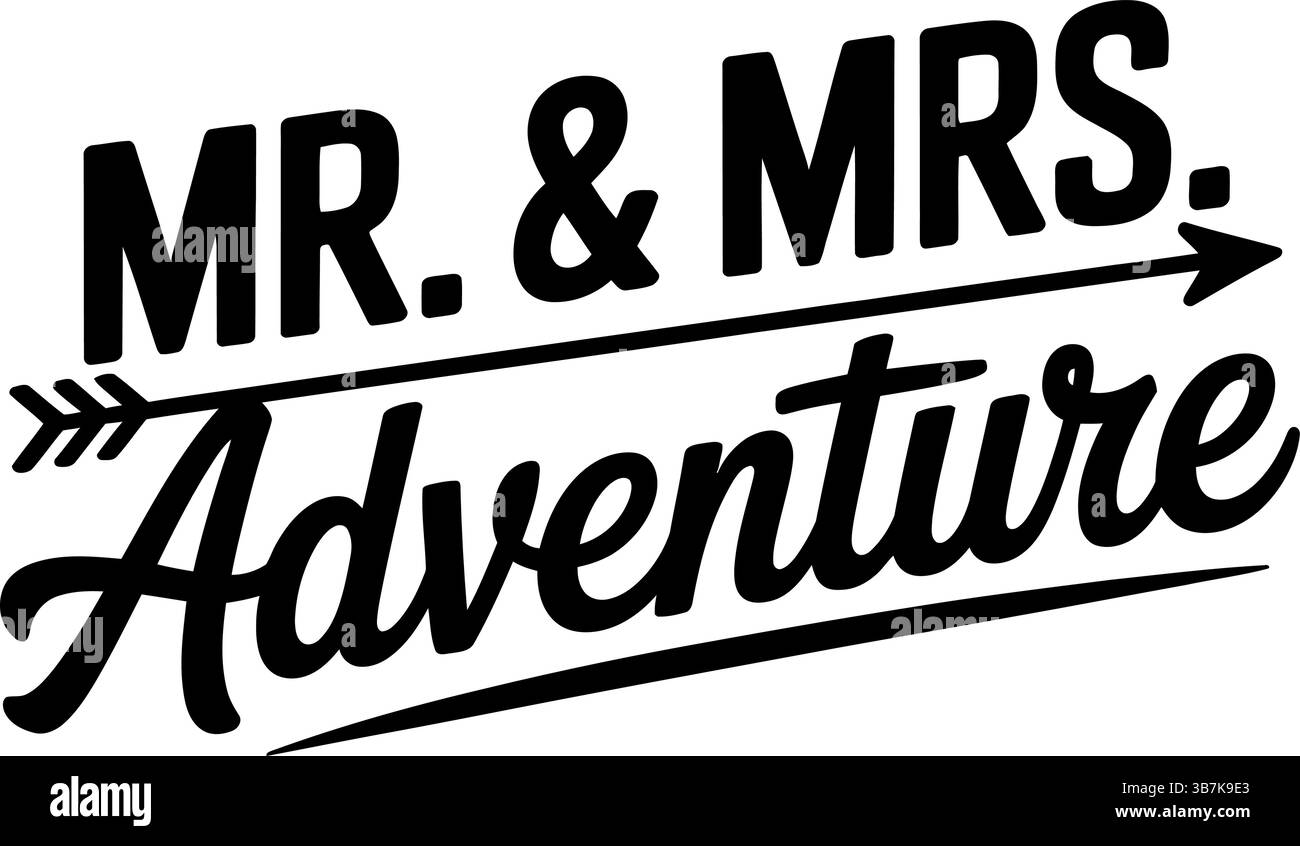 Typographie svg mariage Illustration de Vecteur