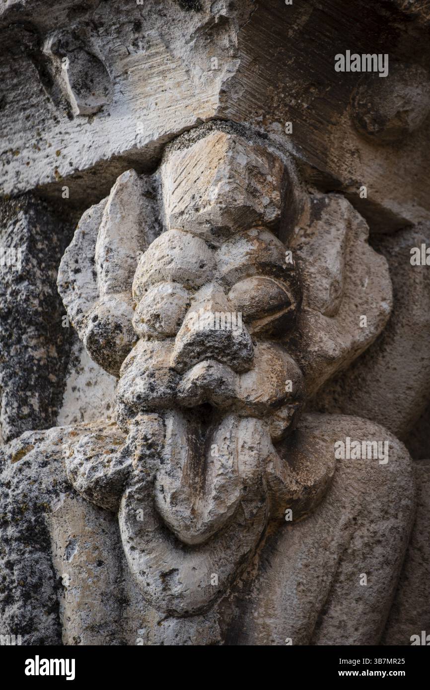 Église de El Salvador, roman castillan, Sepulveda, province de Ségovie, Espagne, Europe Banque D'Images