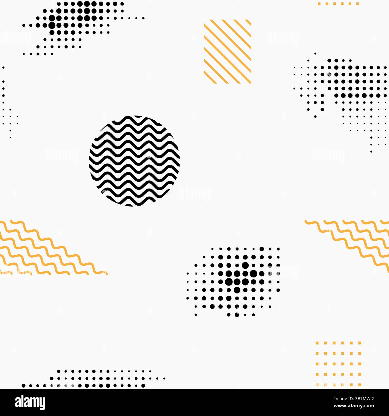 Illustration abstraite vectorielle. Collection de bannières à motif Neo memphis. Couleur vibrante sans couture fond lumineux frais. Éléments de conception pour les médias sociaux Illustration de Vecteur