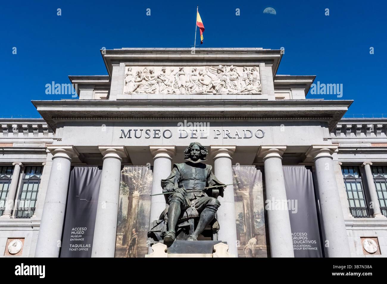 16 avril 2024, Madrid, Madrid, États-Unis : Museo del Prado : le premier musée d'art d'Espagne dans le centre de Madrid, abritant l'art européen exquis du XIIe au XXe siècle. (Crédit image : © Walter G Arce Sr Grindstone Medi/ASP) Banque D'Images