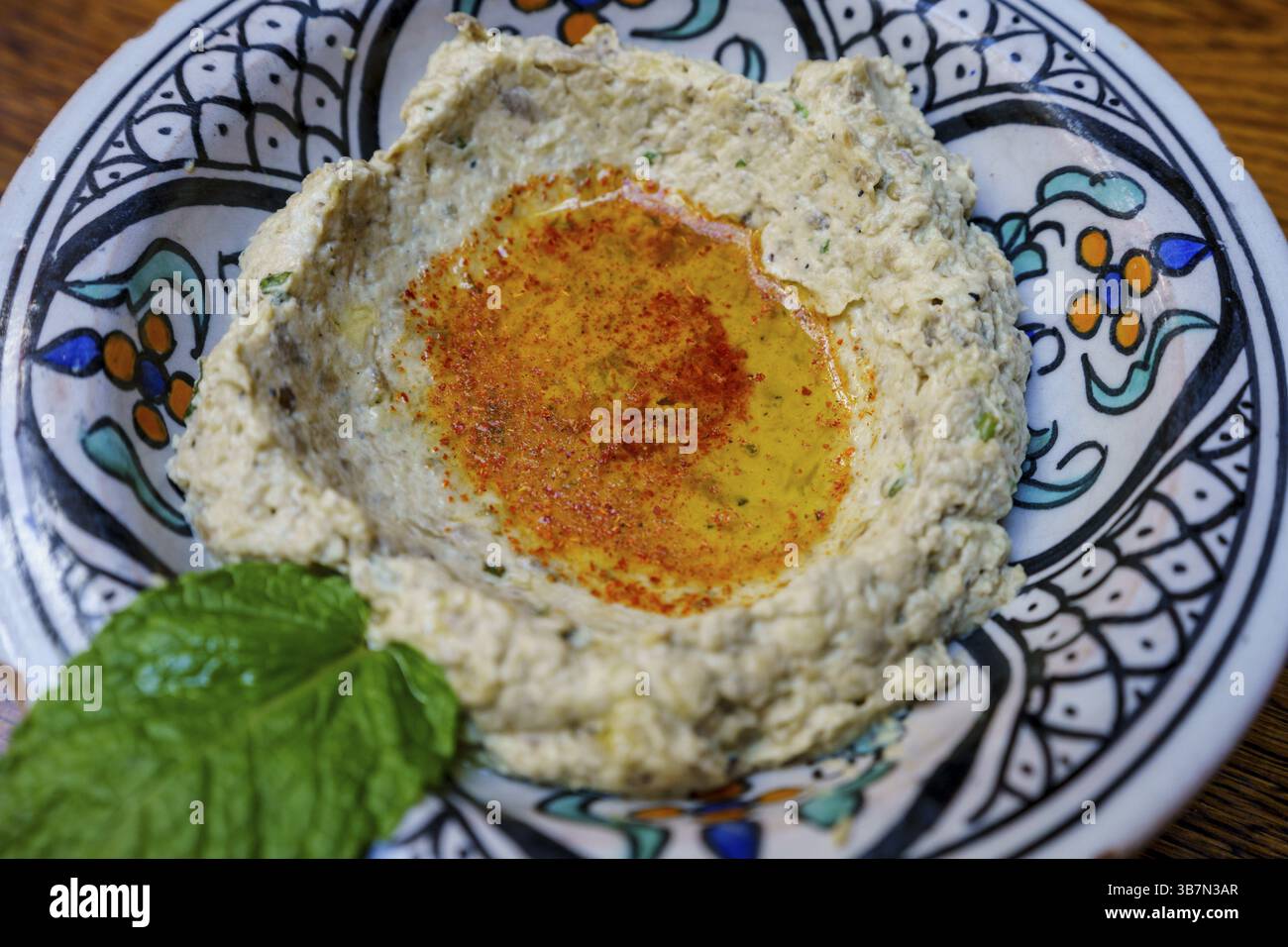 Baba ganoush, Fès, maroc Banque D'Images