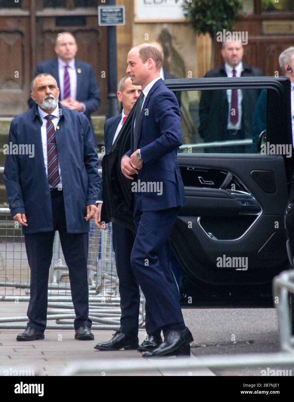 11 mars 2024, Londres, Angleterre, Royaume-Uni : le prince de Galles WILLIAM arrive à l'abbaye de Westminster pour le service du Commonwealth. (Crédit image : © Tayfun Salci/ZUMA Press Wire) Banque D'Images
