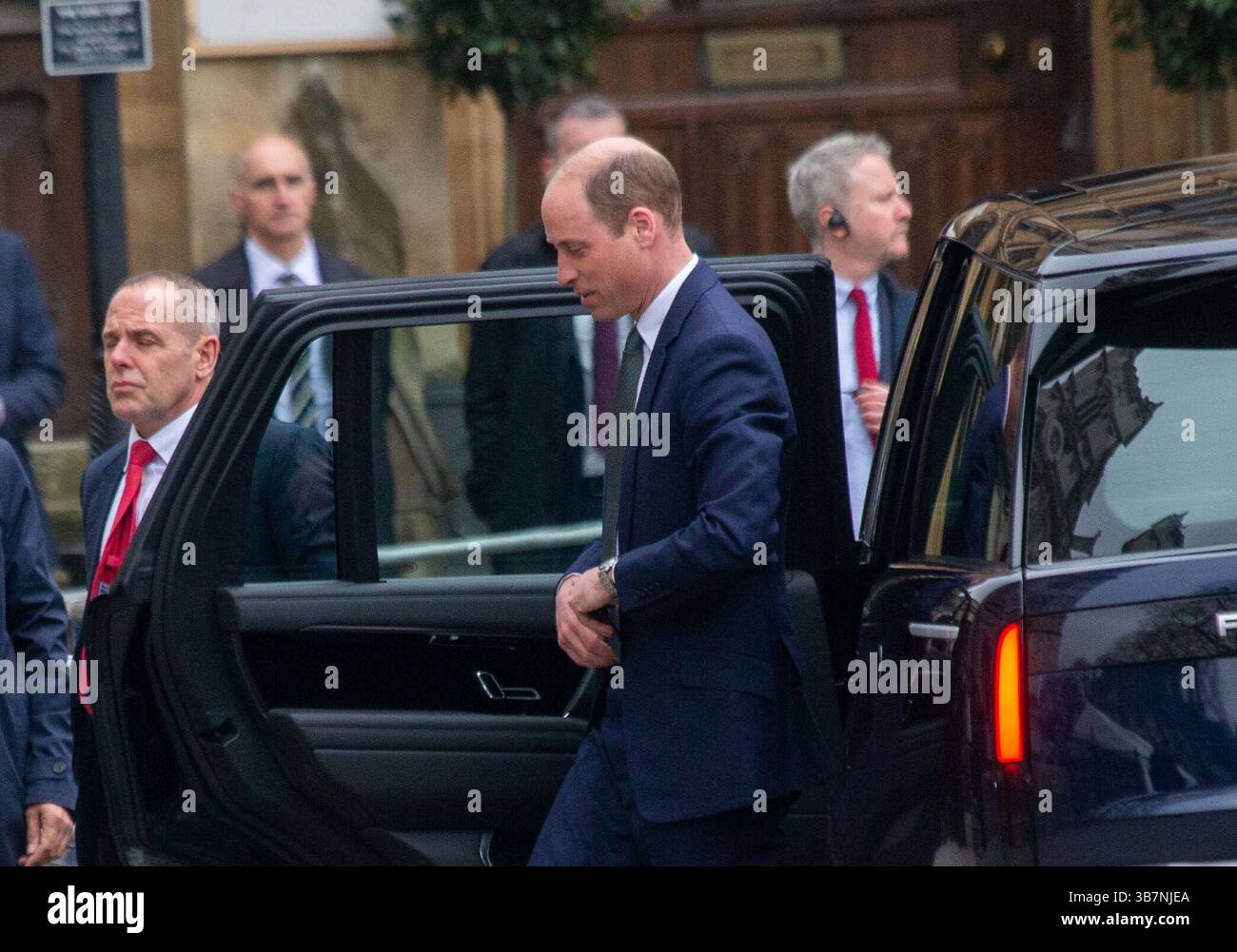 11 mars 2024, Londres, Angleterre, Royaume-Uni : le prince de Galles WILLIAM arrive à l'abbaye de Westminster pour le service du Commonwealth. (Crédit image : © Tayfun Salci/ZUMA Press Wire) Banque D'Images