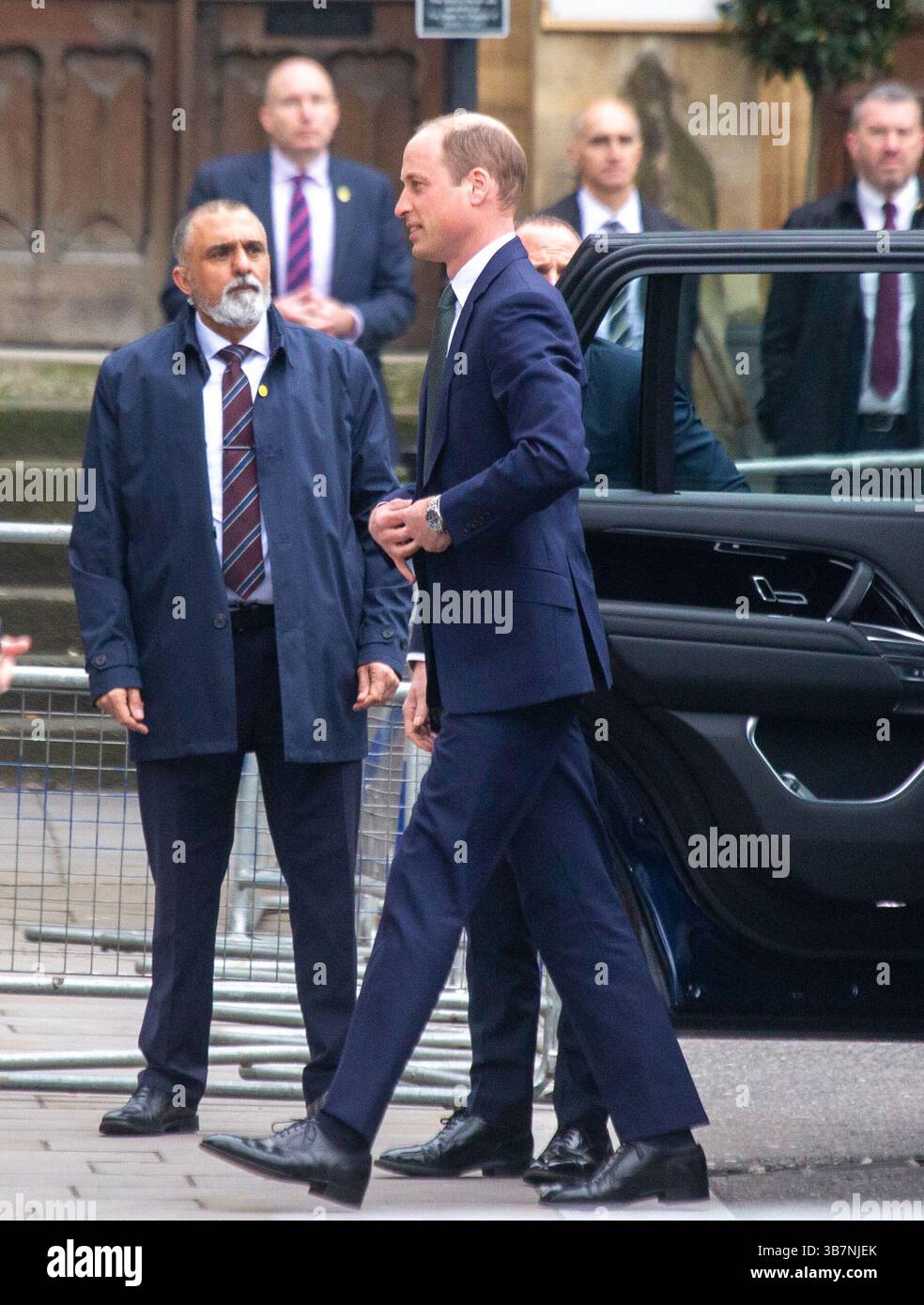 11 mars 2024, Londres, Angleterre, Royaume-Uni : le prince de Galles WILLIAM arrive à l'abbaye de Westminster pour le service du Commonwealth. (Crédit image : © Tayfun Salci/ZUMA Press Wire) Banque D'Images