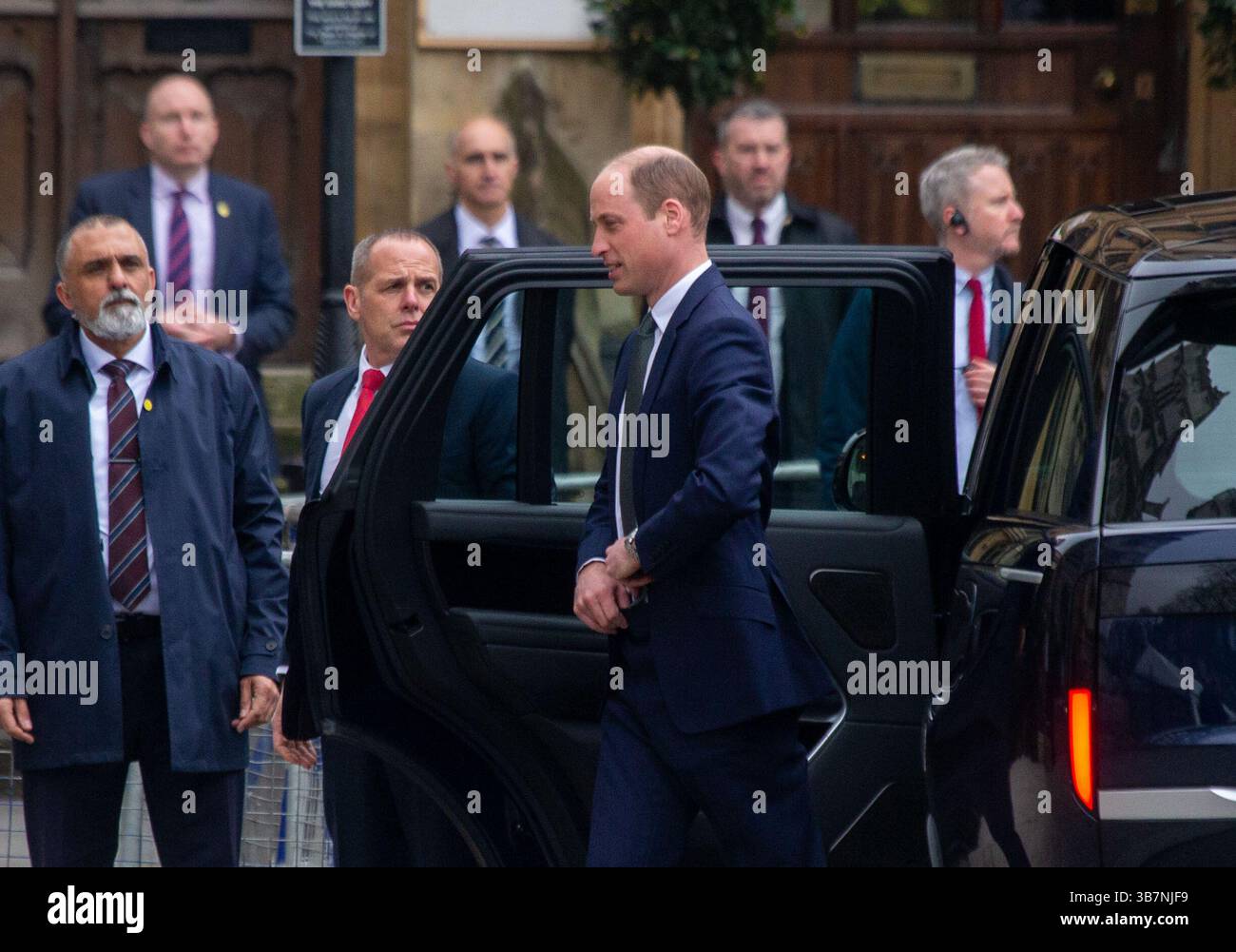 11 mars 2024, Londres, Angleterre, Royaume-Uni : le prince de Galles WILLIAM arrive à l'abbaye de Westminster pour le service du Commonwealth. (Crédit image : © Tayfun Salci/ZUMA Press Wire) Banque D'Images