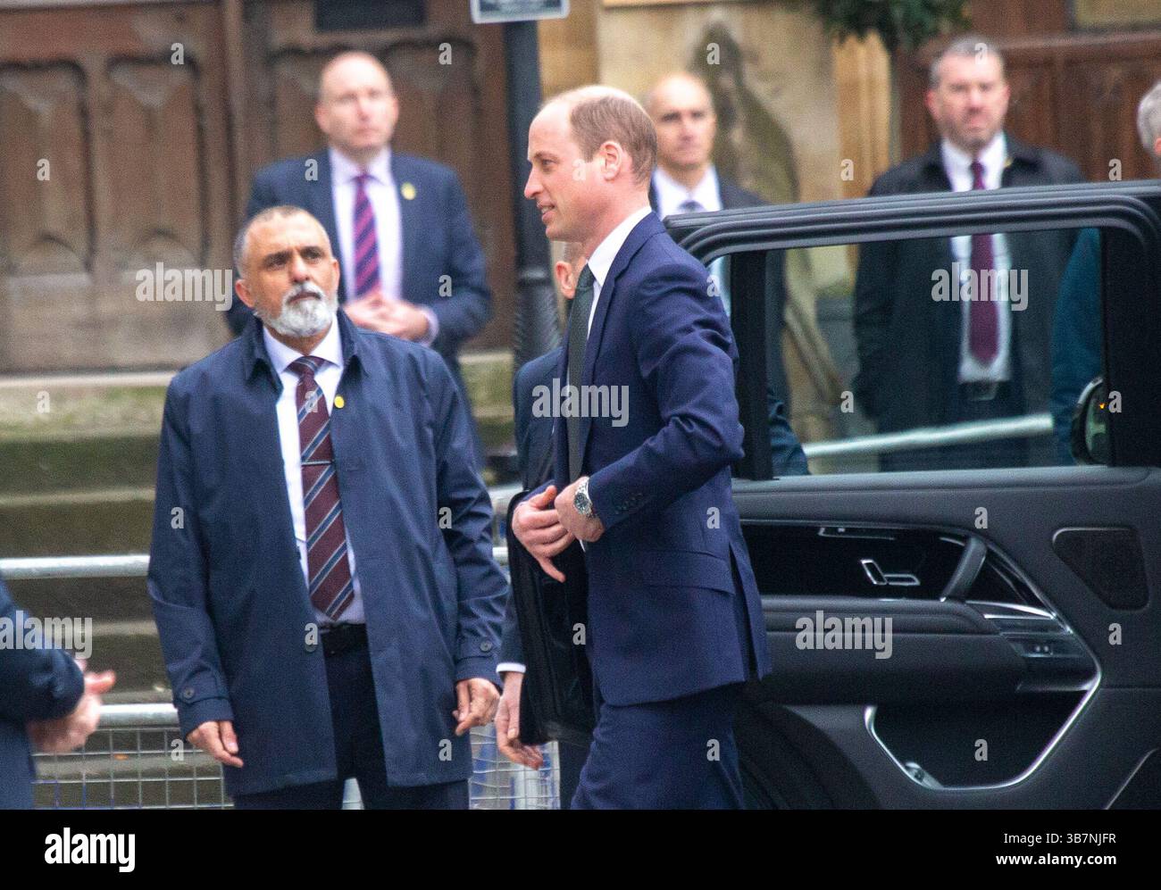 11 mars 2024, Londres, Angleterre, Royaume-Uni : le prince de Galles WILLIAM arrive à l'abbaye de Westminster pour le service du Commonwealth. (Crédit image : © Tayfun Salci/ZUMA Press Wire) Banque D'Images
