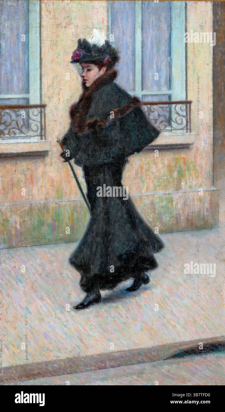 Federico Zandomeneghi, la balade - le Parisien - la Promenade, 1894, huile sur toile, Collection particulière, Italie Banque D'Images