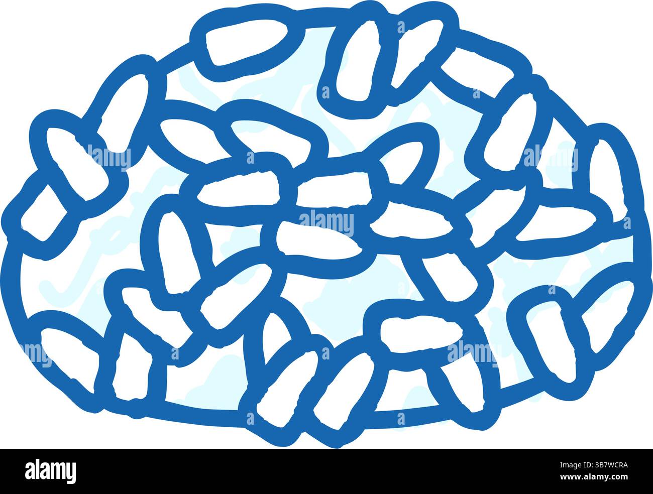 illustration de doodle d'icône de riz de repas de sushi Illustration de Vecteur illustration de doodle d'icône de riz de repas de sushi Illustration de Vecteur