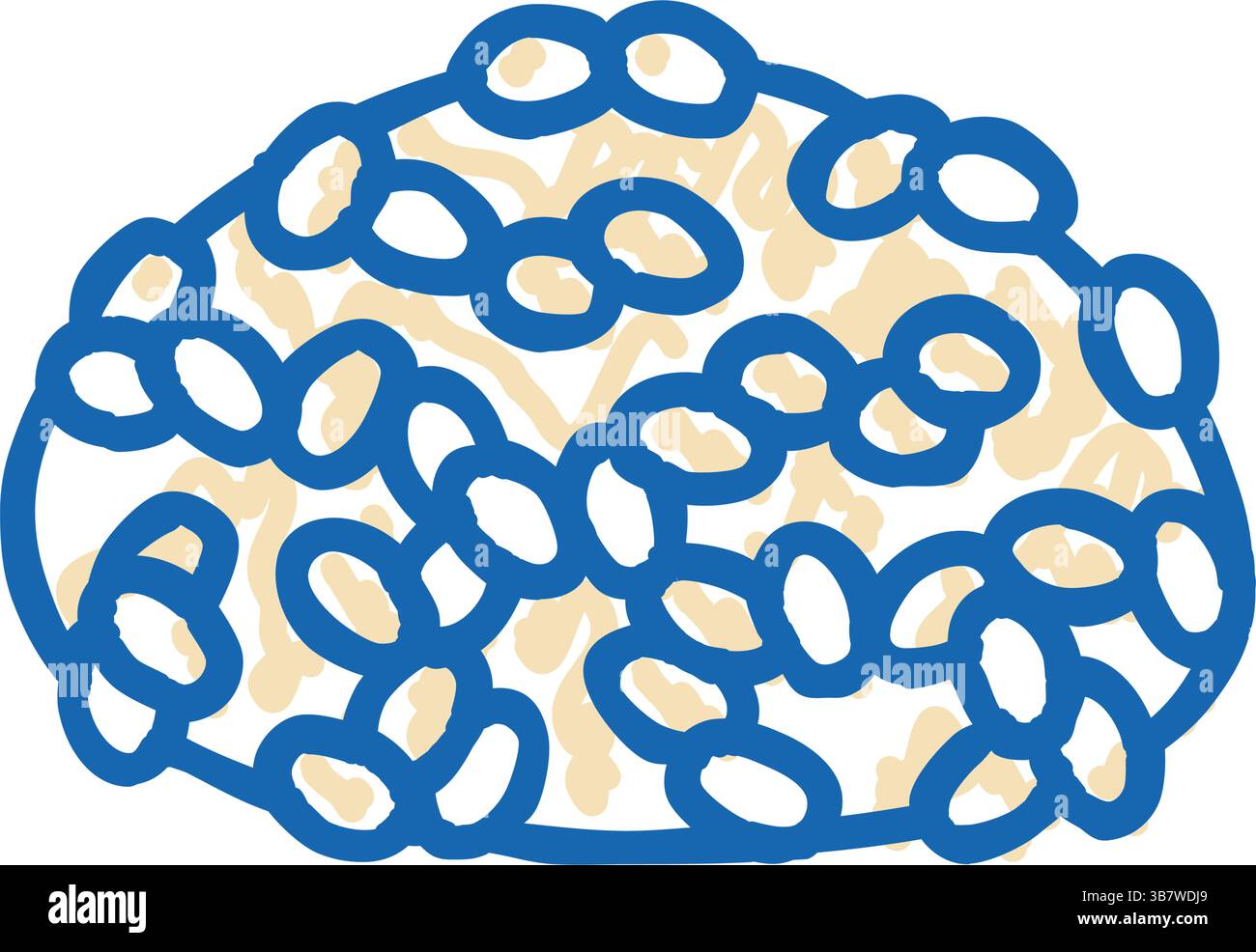 icône de riz collant illustration de doodle Illustration de Vecteur icône de riz collant illustration de doodle Illustration de Vecteur