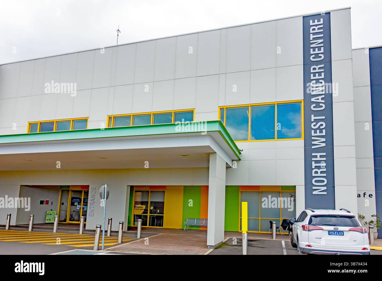 Façade du bâtiment du North West cancer Centre à Tamworth, Nouvelle-Galles du Sud, Australie. Banque D'Images