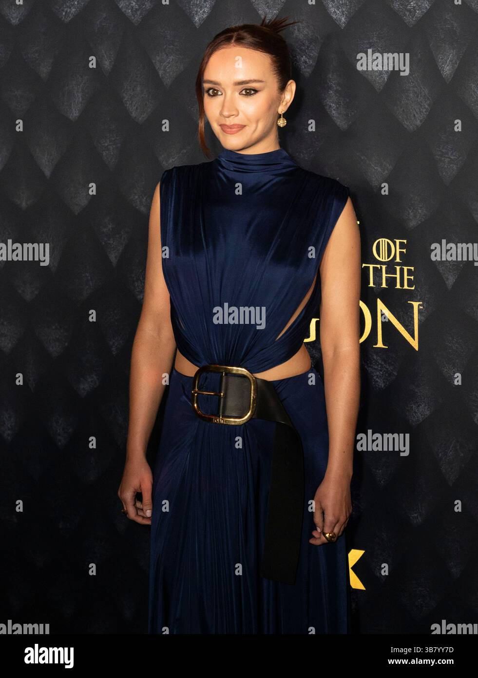 3 juin 2024, New York, New York, États-Unis : Olivia Cooke vêtue d'une robe de Jonathan Anderson pour Loewe assiste à la première de HBO 'House of Dragon' au Hammerstein Ballroom à New York le 3 juin 2024 (image crédit : © Lev Radin/ZUMA Press Wire) Banque D'Images