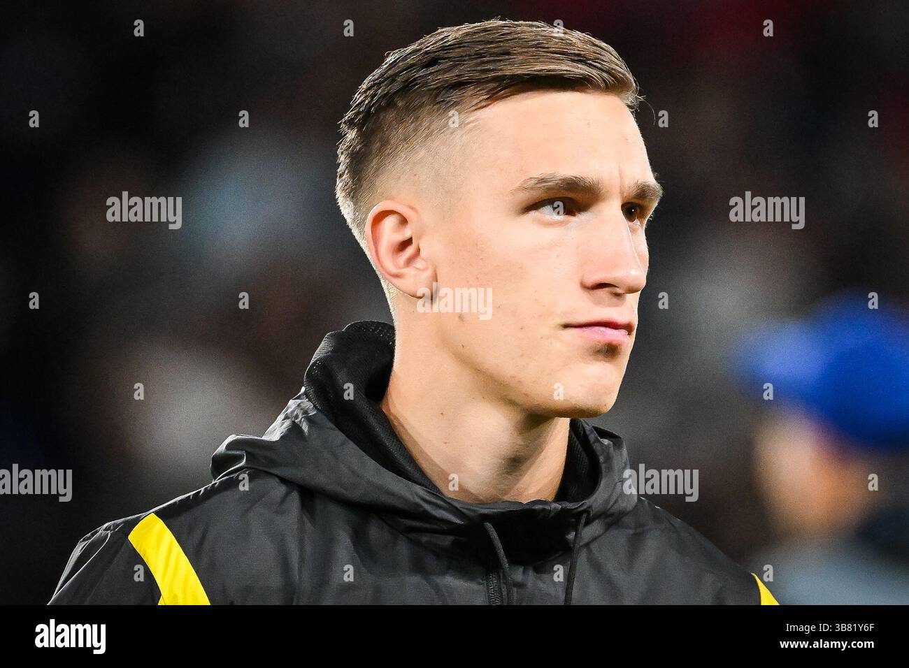 19 septembre 2023, Paris, France, France : Nico SCHLOTTERBECK du Borussia Dortmund lors du match du groupe F de l'UEFA Champions League entre le Paris Saint-Germain et le Borussia Dortmund au stade du Parc des Princes le 19 septembre 2023 à Paris, France. (Crédit image : © Matthieu Mirville/ZUMA Press Wire) Banque D'Images