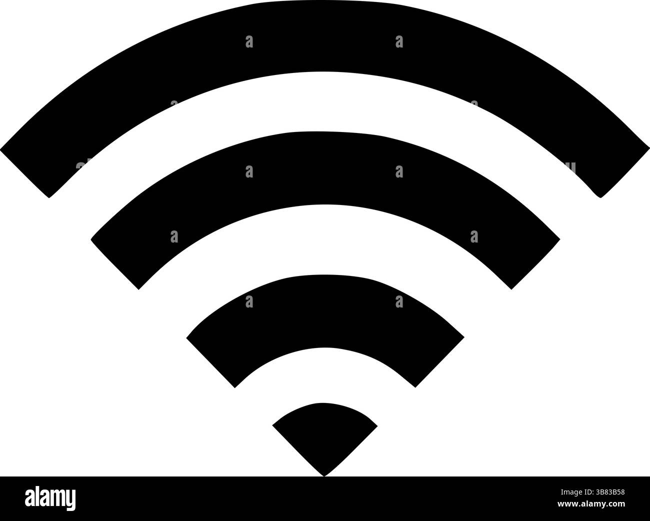 Icône de signal Wi-Fi haut débit pour une connectivité sans fil transparente Illustration de Vecteur