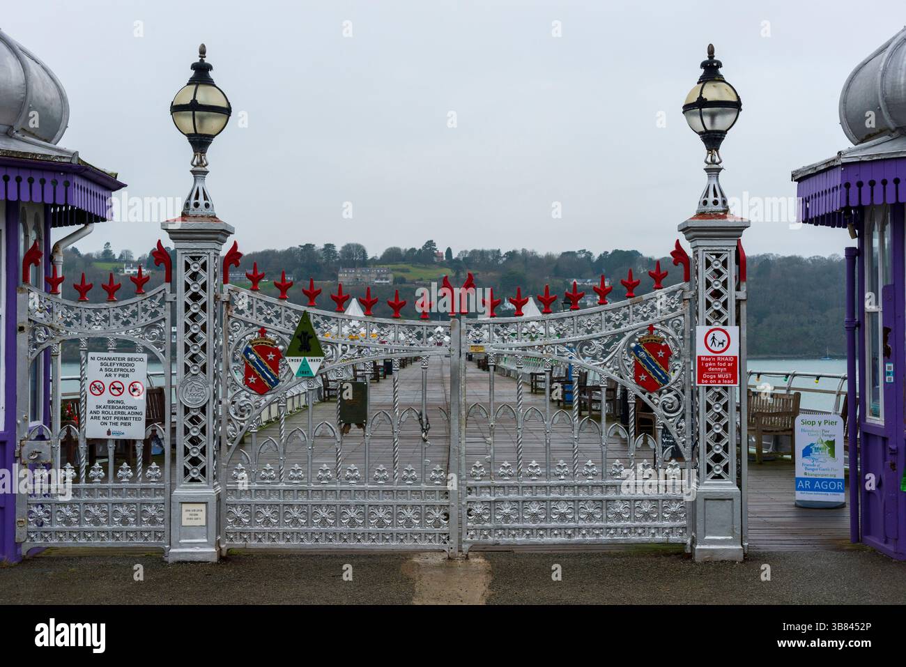 Garth Pier, Bangor, Gwynedd, pays de Galles, Royaume-Uni Banque D'Images