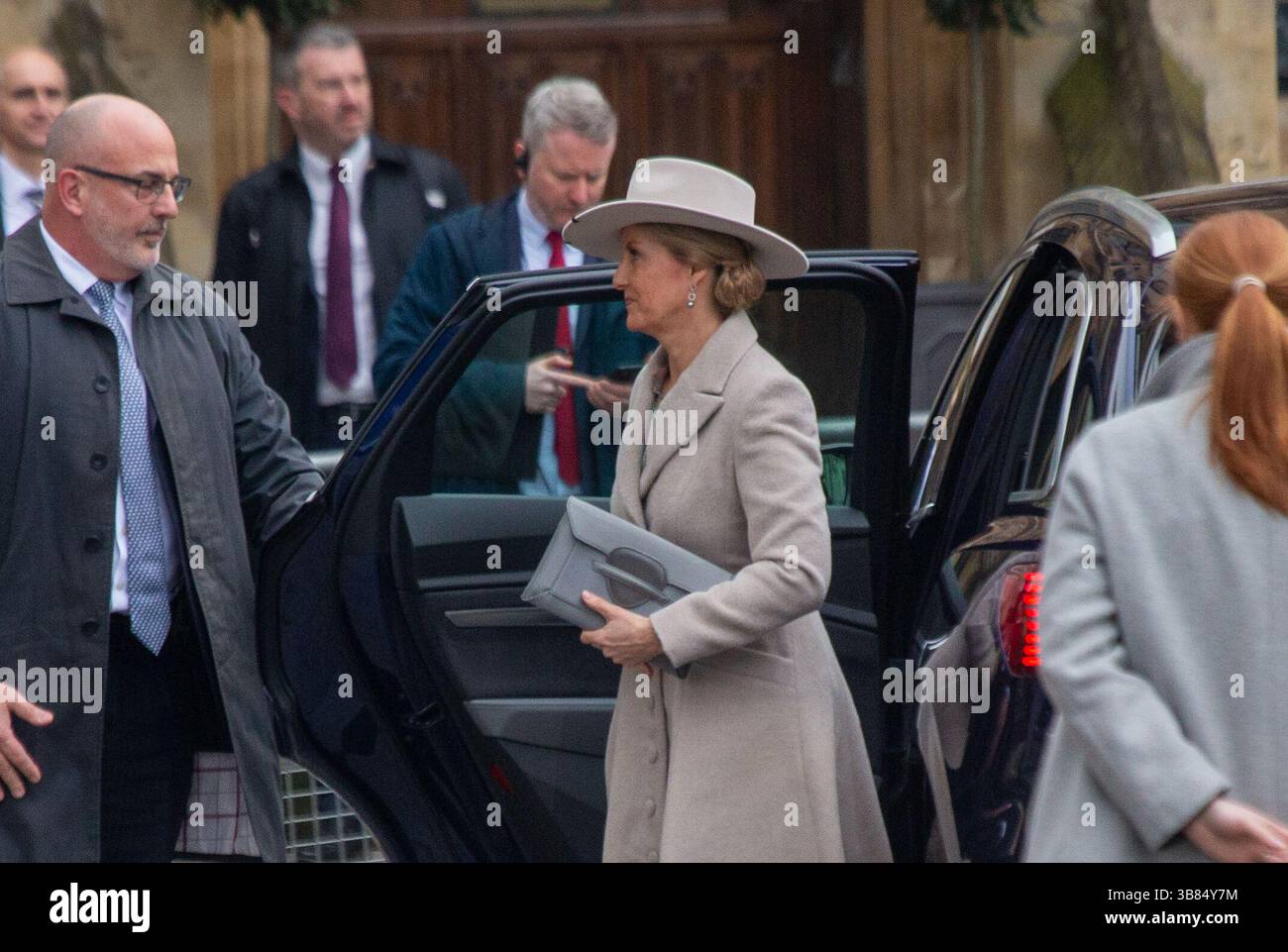11 mars 2024, Londres, Angleterre, Royaume-Uni : la duchesse d'Édimbourg SOPHIE arrive à l'abbaye de Westminster pour le service du Commonwealth. (Crédit image : © Tayfun Salci/ZUMA Press Wire) Banque D'Images