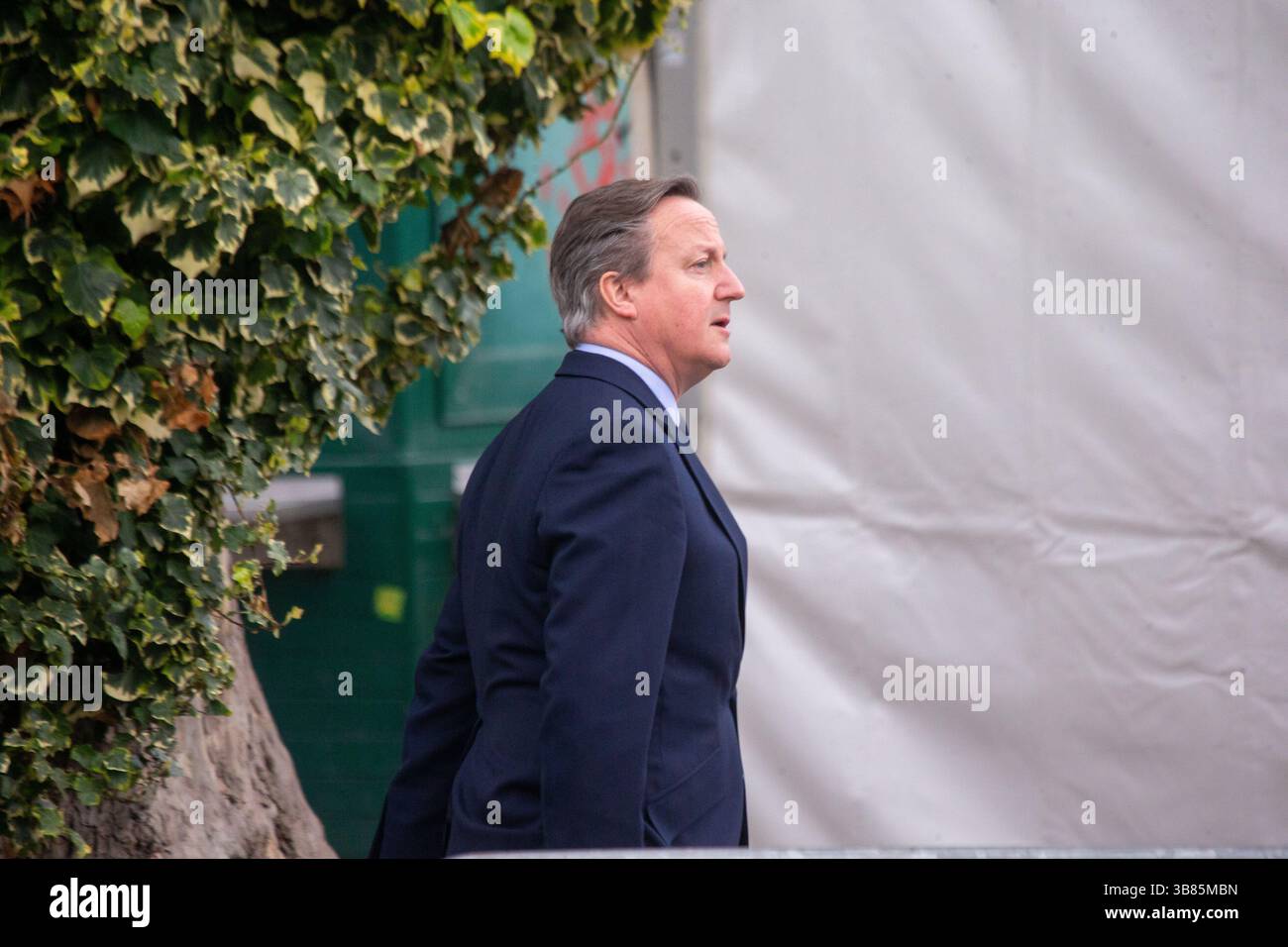 11 mars 2024, Londres, Angleterre, Royaume-Uni : le ministre des Affaires étrangères DAVID CAMERON arrive à l'abbaye de Westminster pour le service du Commonwealth. (Crédit image : © Tayfun Salci/ZUMA Press Wire) Banque D'Images