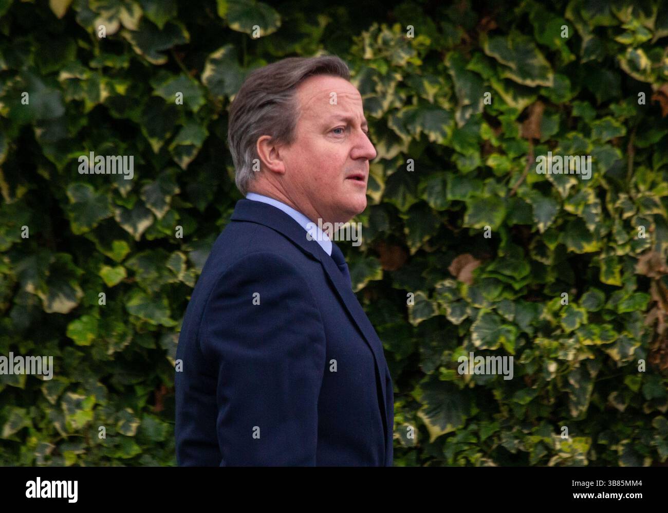 11 mars 2024, Londres, Angleterre, Royaume-Uni : le ministre des Affaires étrangères DAVID CAMERON arrive à l'abbaye de Westminster pour le service du Commonwealth. (Crédit image : © Tayfun Salci/ZUMA Press Wire) Banque D'Images