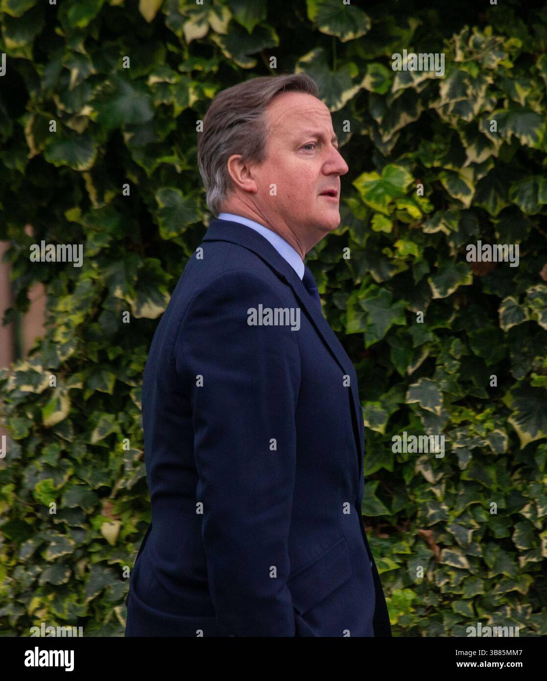 11 mars 2024, Londres, Angleterre, Royaume-Uni : le ministre des Affaires étrangères DAVID CAMERON arrive à l'abbaye de Westminster pour le service du Commonwealth. (Crédit image : © Tayfun Salci/ZUMA Press Wire) Banque D'Images