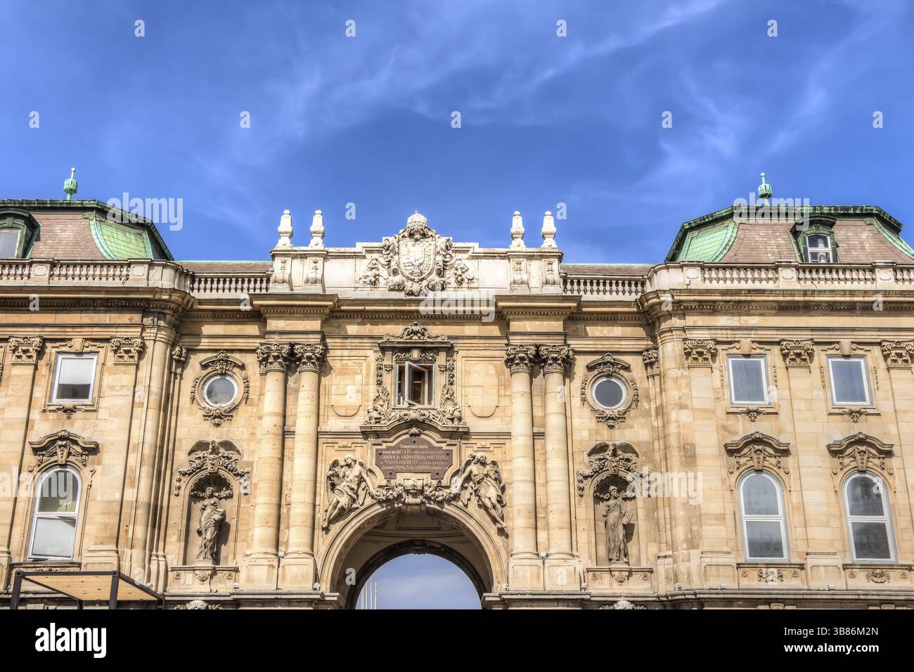 Détails du château de Buda à Budpaest, Hongrie, Europe Banque D'Images