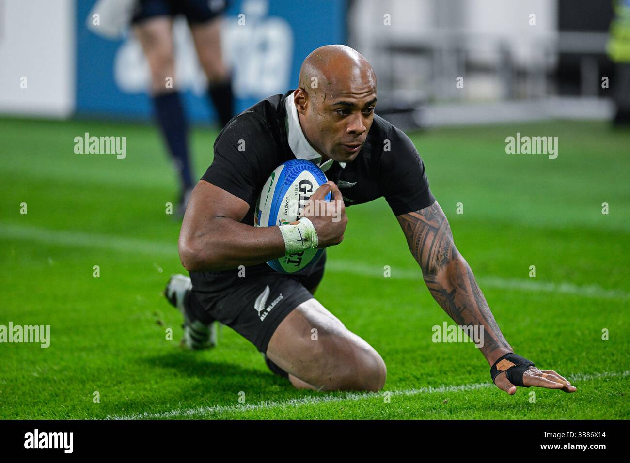 Turin, Italie - 23 novembre : Rugby - Autumn Nations Series 2024 match entre l'Italie et la Nouvelle-Zélande au stade Allianz le 23,2024 novembre à Turin Banque D'Images