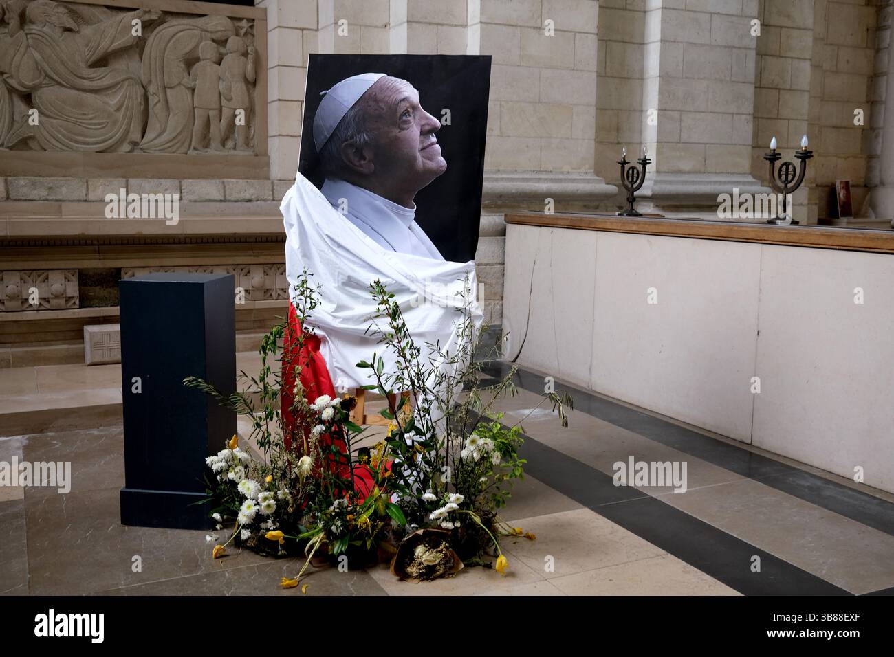 Hommage du pape François à la cathédrale d'Arras en France. Cathédrale notre-Dame et Saint Vaast. Cathédrale notre-Dame-et-Saint-Vaast Banque D'Images Hommage du pape François à la cathédrale d'Arras en France. Cathédrale notre-Dame et Saint Vaast. Cathédrale notre-Dame-et-Saint-Vaast Banque D'Images