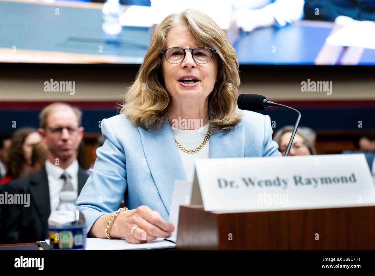 Washington, États-Unis. 07 mai 2025. Dr. Wendy Raymond, présidente, Haverford College, s'exprimant lors d'une audience du Comité de la Chambre sur l'éducation et la main-d'œuvre au Capitole des États-Unis à Washington, DC (photo de Michael Brochstein/Sipa USA) crédit : Sipa USA/Alamy Live News Banque D'Images