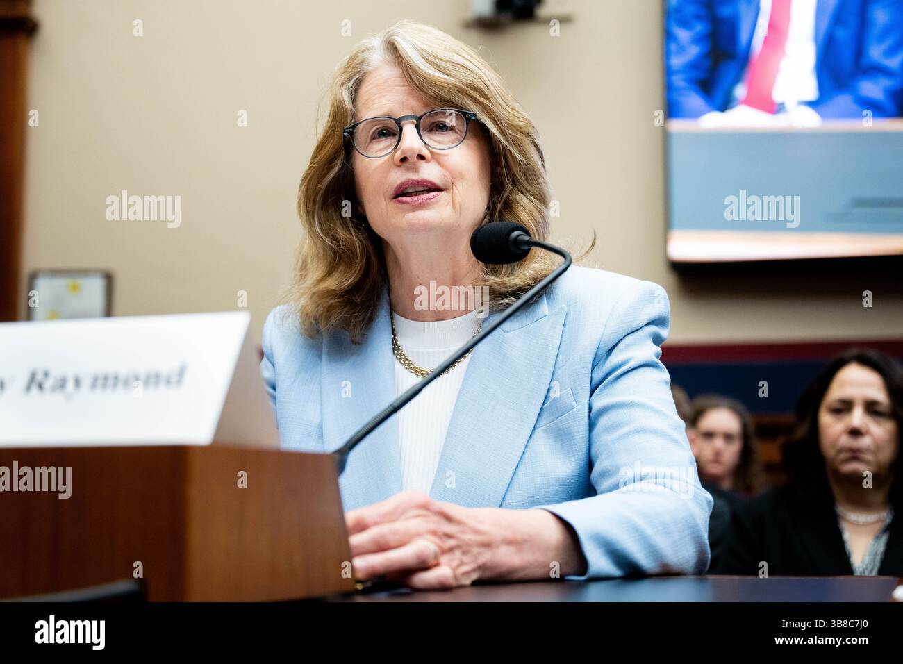 Washington, États-Unis. 07 mai 2025. Dr. Wendy Raymond, présidente, Haverford College, s'exprimant lors d'une audience du Comité de la Chambre sur l'éducation et la main-d'œuvre au Capitole des États-Unis à Washington, DC (photo de Michael Brochstein/Sipa USA) crédit : Sipa USA/Alamy Live News Banque D'Images