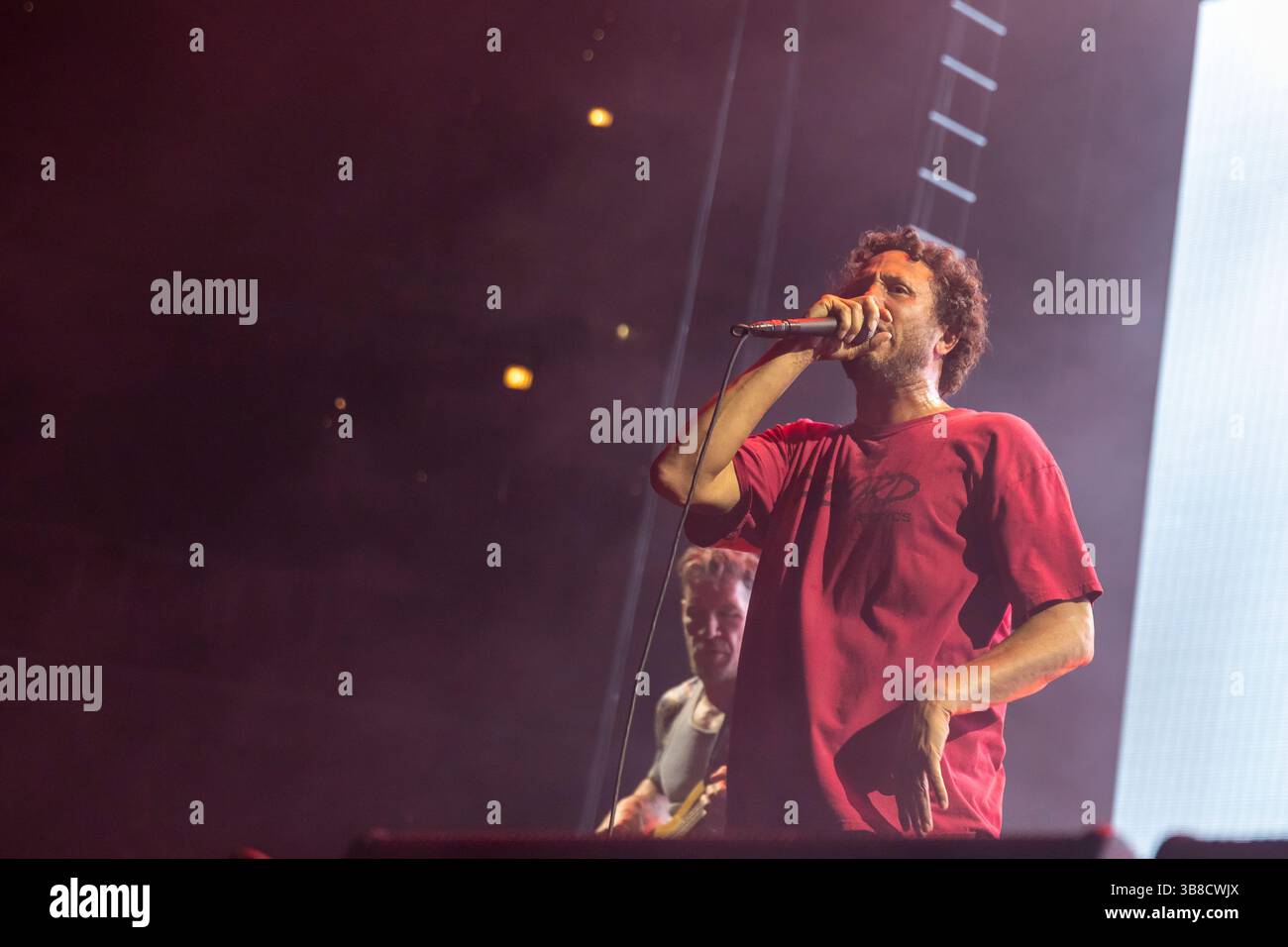11 juillet 2022, Chicago, Illinois, États-Unis : TIM COMMERFORD et ZACK DE LA ROCHA DE Rage Against the machine lors de la tournée d’annonce de service public au United Center à Chicago, Illinois (crédit image : © Daniel DeSlover/ZUMA Press Wire) Banque D'Images 11 juillet 2022, Chicago, Illinois, États-Unis : TIM COMMERFORD et ZACK DE LA ROCHA DE Rage Against the machine lors de la tournée d’annonce de service public au United Center à Chicago, Illinois (crédit image : © Daniel DeSlover/ZUMA Press Wire) Banque D'Images