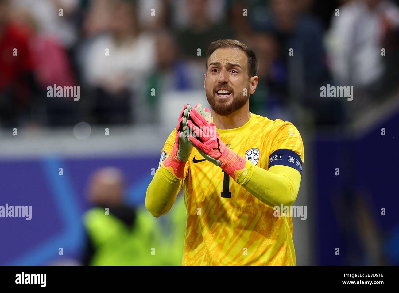 1er juillet 2024, Francfort, Allemagne : Jan Oblak de Slovénie vu lors du match de l'UEFA EURO 2024 entre le Portugal et la Slovénie au Deutsche Bank Park (Francfort-sur-le-main). Score final : temps plein, Portugal 0 :0 Slovénie et penalty-Shootout ; Portugal vs Slovénie (crédit image : © Grzegorz Wajda/SOPA images via ZUMA Press Wire) Banque D'Images