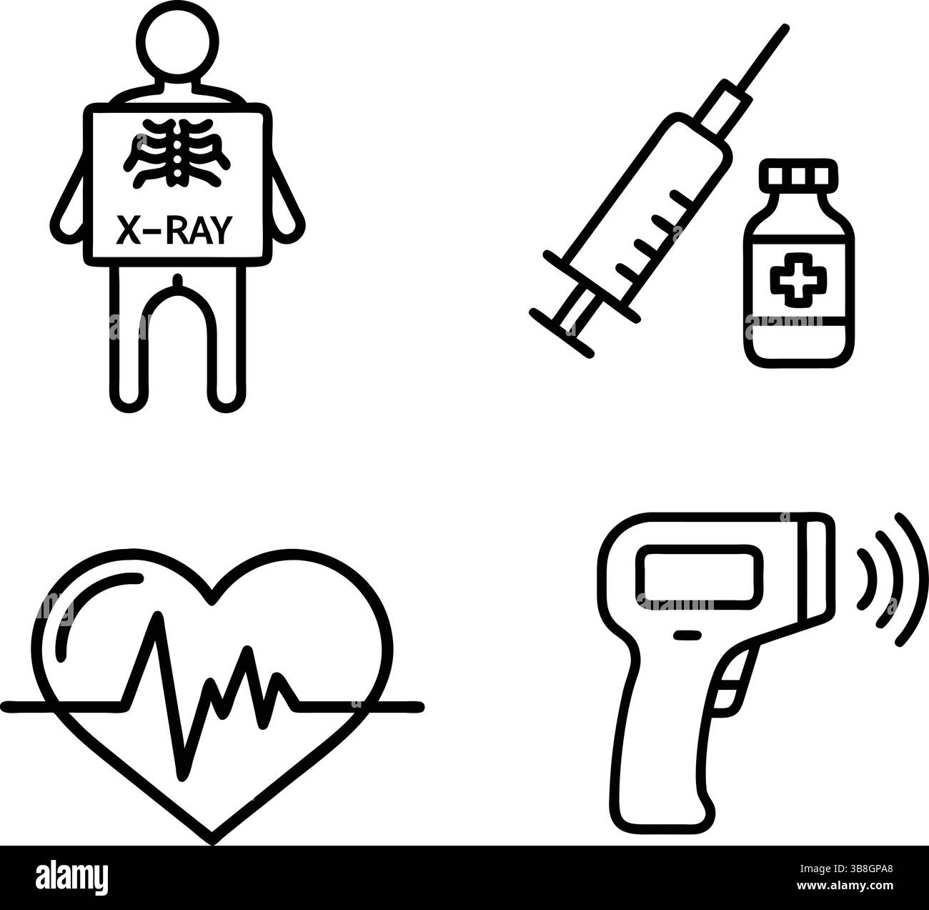 medical-imaging-icon-banque-d-images-noir-et-blanc-alamy