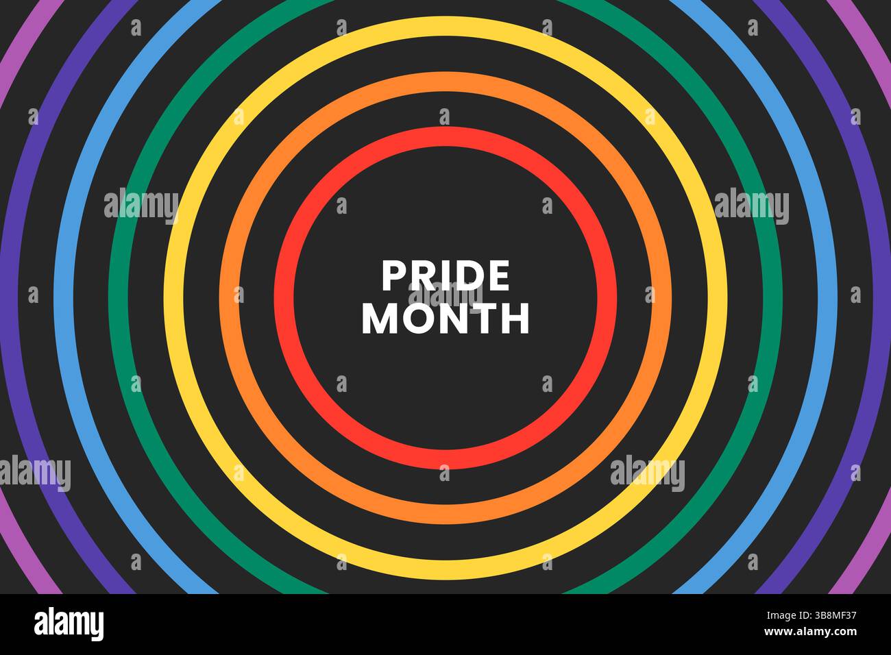 Mois de la fierté en juin. Drapeau gay arc-en-ciel multicolore LGBTQ. Symbole de couleur original de fond de concept de fierté gay, affiche haute résolution ou bannière Banque D'Images