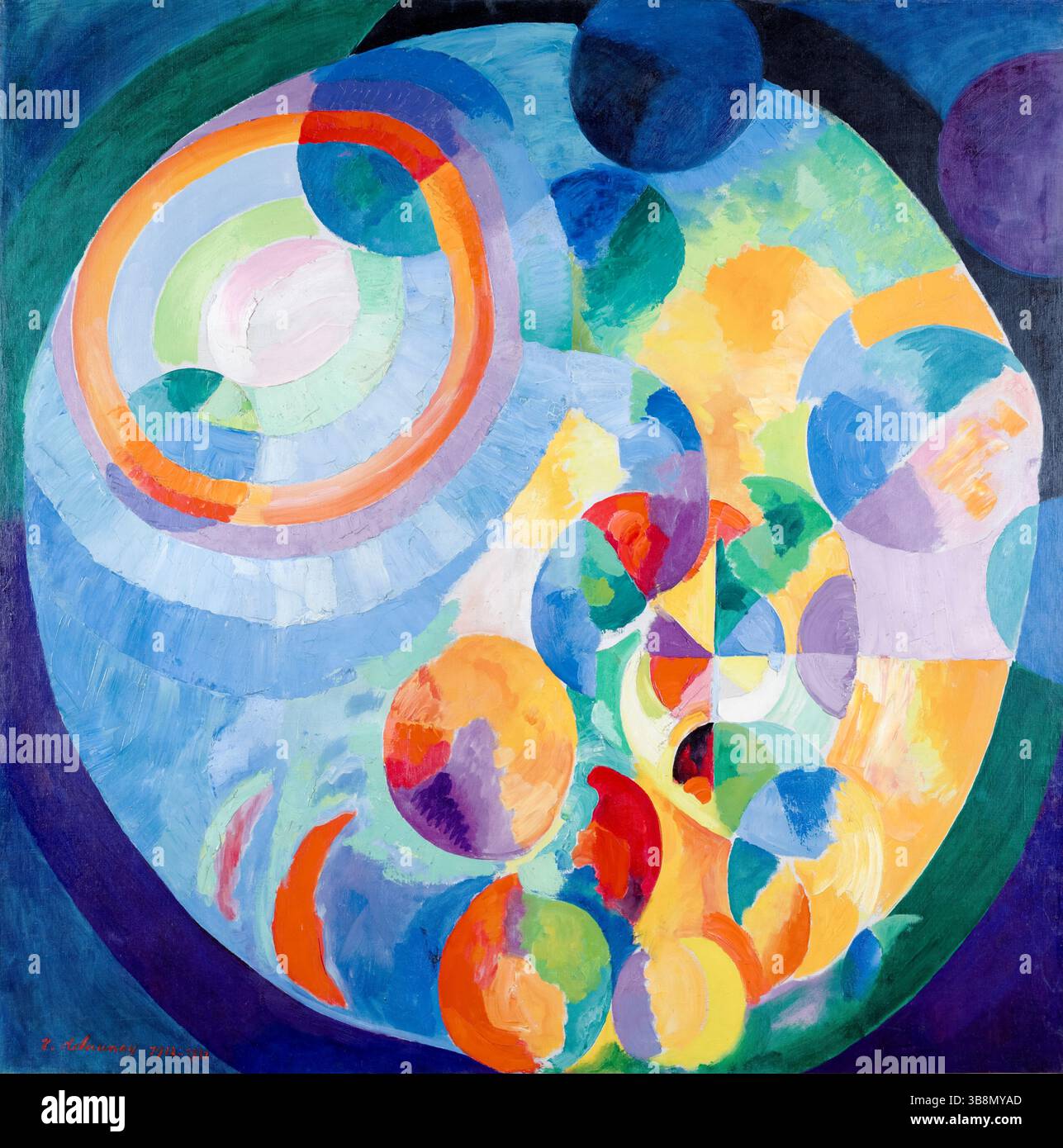 Robert Delaunay, formes circulaires : Soleil, Lune, peinture abstraite à l'huile sur toile, 1913-1931 Banque D'Images