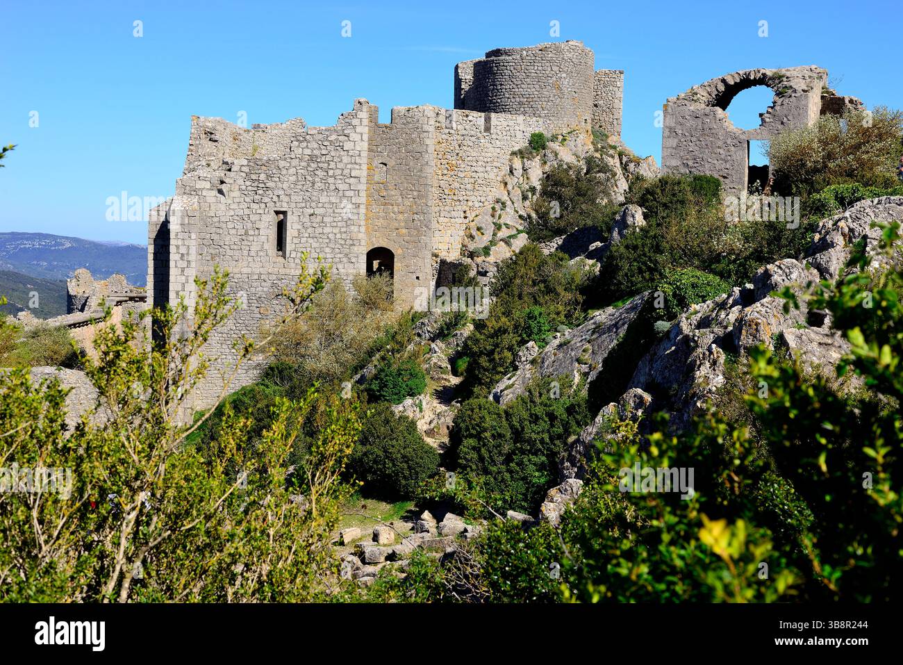 Château de Duilhac-sus-Peyreperteuse, Languedoc-Rousillon, France Banque D'Images