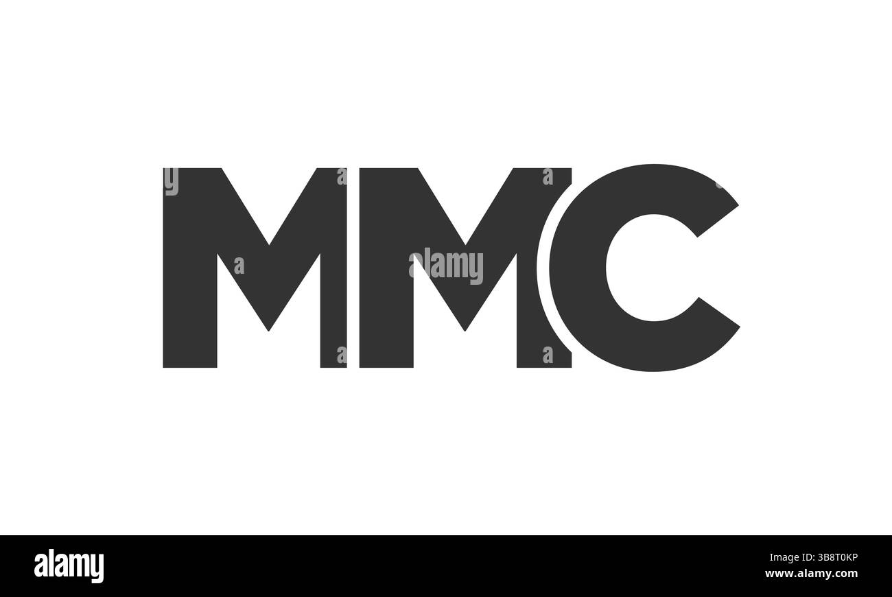 Modèle de conception de logo des sociétés Marsh & McLennan avec texte en gras fort et moderne. Logotype vectoriel initial présentant une typographie simple et minimale. ID d'entreprise tendance Illustration de Vecteur